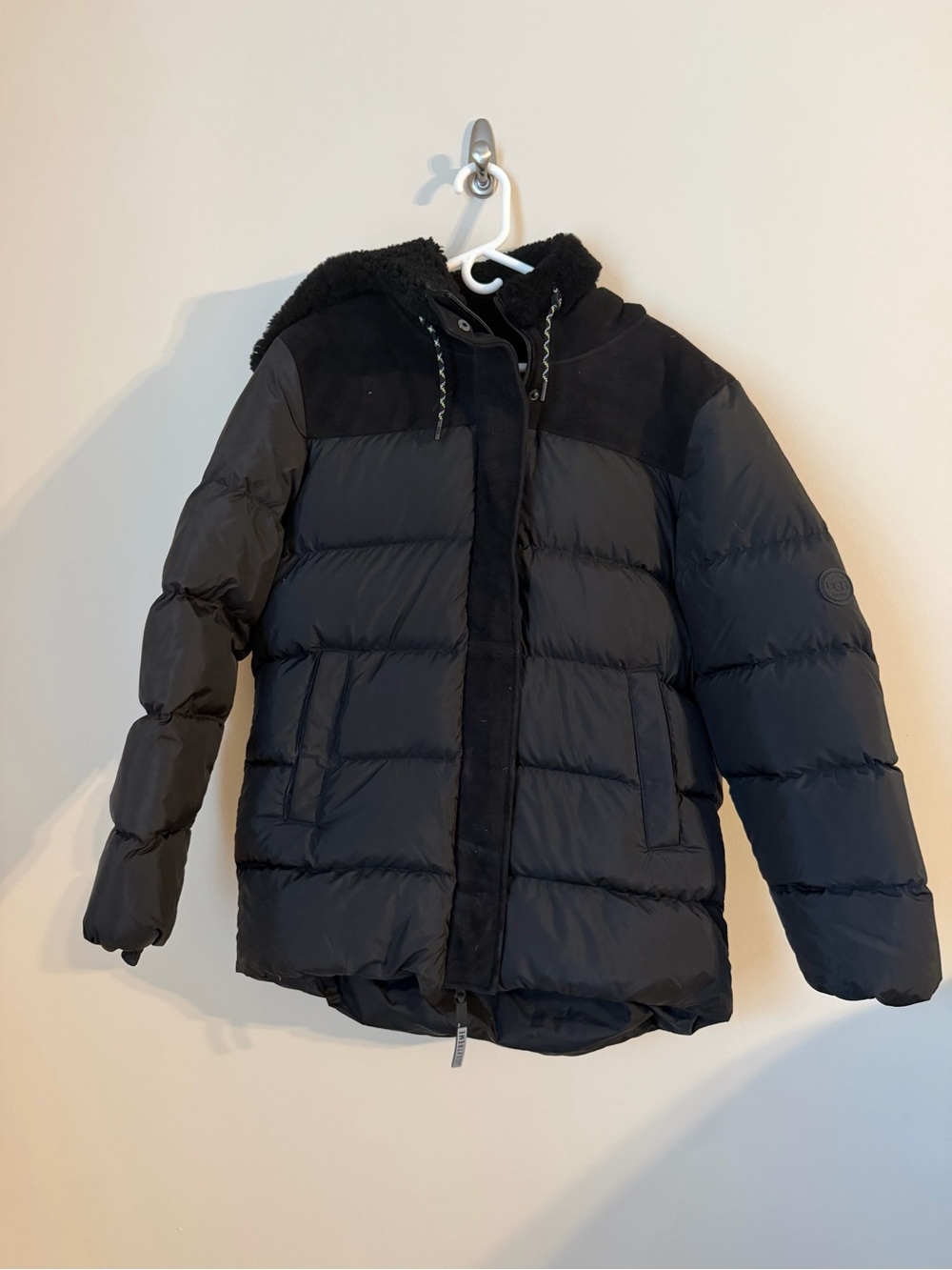 black UGG Shasta Down Puffer coat